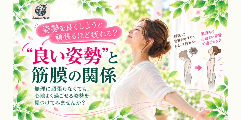 姿勢を良くしようと頑張るほど疲れる？“良い姿勢”と筋膜の関係